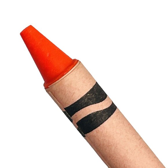 Ultra Orange Crayola Crayon Fluorescent Retired Permanent Name Change Vintage - Picture 6 of 9